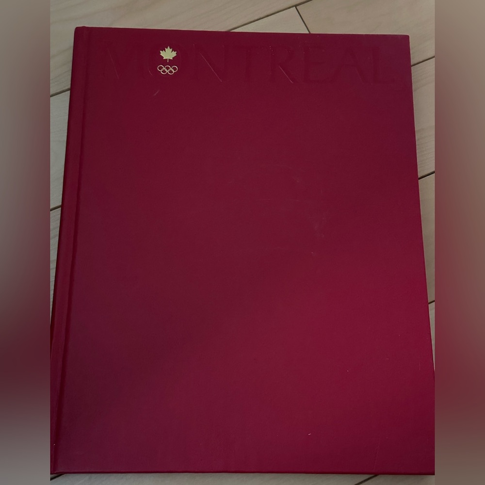 Red Montreal 1976 Olympics Book
